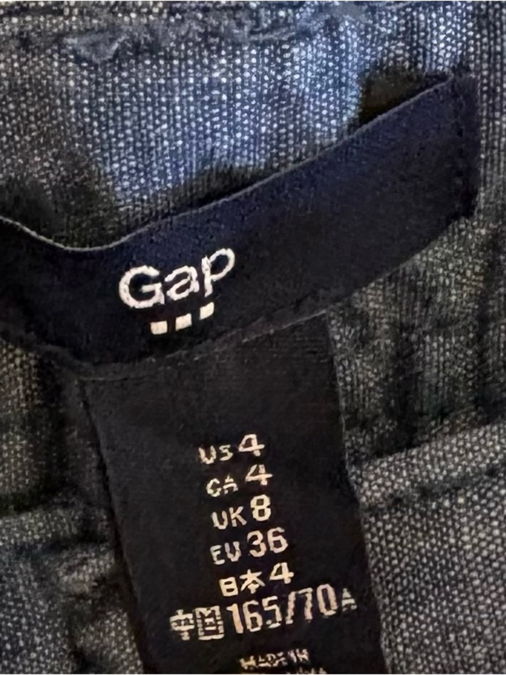 GAP Women's Dark Blue Denim-Style Casual Shorts - Picture 3 of 3